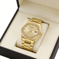 Montre mécanique de luxe pour homme, avec diamants Moissanite, en acier inoxydable, à aiguilles, automatique, fabrication sur mesure