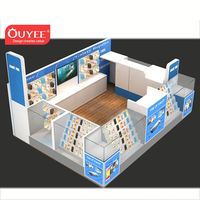 Kiosque de réparation de téléphones portables et de vente au détail de téléphonie mobile 3D, certifié BV, de haute qualité, au design populaire et personnalisable pour centre commercial