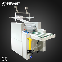 SENWEI SWFM520A + Machine à plastifier manuelle à grand rouleau avec chauffage à l'huile hydraulique A2 A3 A4 avec rembobinage