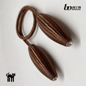 Attaches de rideaux magnétiques en polyester créatives <span class=keywords><strong>à</strong></span> installation libre pour la décoration de fenêtres de salon, tringles <span class=keywords><strong>à</strong></span> rideaux durables - Product Image 6