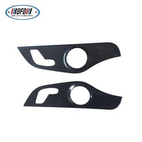 Finitions intérieures en fibre de carbone véritable, 7 pièces, garnitures de portes pour Mercedes Classe C W205 C260 2 portes 2019 et plus