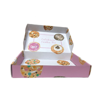 Vente en gros de boîte de papier cadeau de biscuit au chocolat de donut de bonbons de haute qualité avec logo personnalisé emballage pour enfant