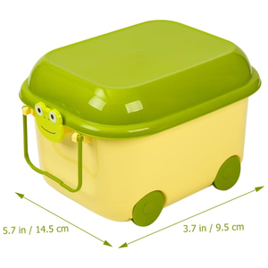Customizable PP Pig-Shaped <b>Storage</b> <b>Boxes</b> with Wheels & Handles Eco-Friendly Stackable Design Over 35L Capacity for Kids Home Use - Product Image 4