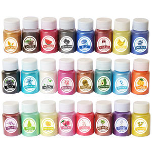 ผงสีมิกาธรรมชาติ 24 สี, ผงสีมุกหลากสีสำหรับทำสบู่, ผงมิกาสีสันสดใส - Product Image 2