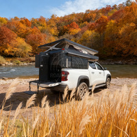 Camper électrique pour camionnette à double extension |   Système de levage et de glissement à une touche pour pick-up F150/RAM/Tacoma Tech Edition en aluminium moderne
