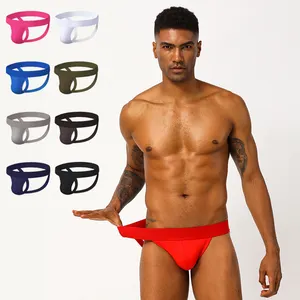 Suspensorio Sexy Gay para hombres, suspensorio con logo, ropa interior personalizada, muestra gratis, venta al por mayor