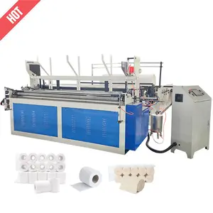 Non woven fabric lazy wiping rags kitchen paper towel rolls toilet tissue paper rewinding making machine