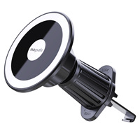Nouveau support magnétique pour téléphone de voiture ProYou à rotation 360° avec support flexible, fixation sur grille d'aération de voiture, crochet métallique noir pour tous les smartphones