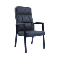 Vente directe d'usine, nouvelle chaise de bureau de direction en cuir PU, dossier moyen, pour conférences et visiteurs