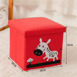 Reposapiés Multifuncional, Taburete, Asiento Plegable, Otomana de Almacenamiento, Cajas de Almacenamiento con Diseño de Dibujos Animados, Taburete para Cambiar Zapatos - Product Image 6