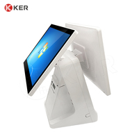 Double écran tactile automatique système de point de vente Windows tablette pc de bureau intelligent android tout-en-un paiement sans numéraire machine de caisse de point de vente