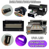 Lámpara UV LED de 395nm, Tamaño 7020, 200W, Luz de Curado UV LED, Lámparas Ultravioleta para Impresora UV Epson I3200/XP600/TX800
