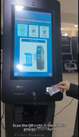 Terminal de libre-service pour l'échange de tickets de paiement en espèces avec lecteur de code et imprimante de tickets pour machines de jeux d'adresse