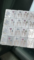 Grand stock disponible, ensemble de mahjong américain de luxe, tuiles en acrylique et nacre de qualité supérieure pour adultes, voyages et cadeaux