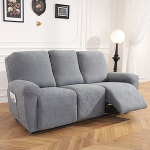 <span class=keywords><strong>Funda</strong></span> de Sofá Elástica Jacquard con Diseño Geométrico, Color Liso, Decoración del Hogar, Estilo Americano, Cuatro Estaciones, Cómoda, Lavable a Máquina - Product Image 1