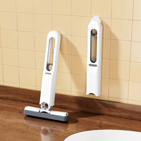 Mini Serpillère Portable Écologique à Poignée, Essorage Automatique 360°, Rectangulaire, Taux de Déshydratation Élevé, Légère en ABS pour Usage Domestique