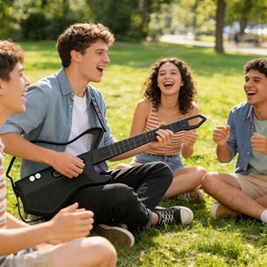 <span class=keywords><strong>Guitare</strong></span> électronique intelligente sans cordes en gros, <span class=keywords><strong>guitare</strong></span> sans cordes portable pour débutants, apprentissage sans douleur et jeu en voyage - Product Image 1