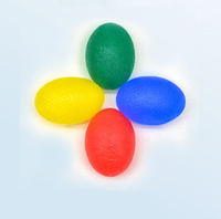 Pelota de Silicona con Forma de Huevo para Ejercicios de Manos, Pelota de Compresión para Entrenamiento de Fuerza de Dedos y Rehabilitación