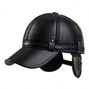 Gorra de Béisbol de Cuero para Hombre, Modelo 2024, Cálida para Invierno, Venta al Por Mayor - Product Image 1