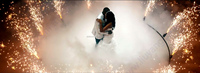 Système de tir de feux d'artifice à télécommande pour fêtes, machine à feux rotative à 360 degrés, pyrotechnie froide pour mariages