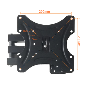 Support mural pour téléviseur à mouvement complet, bras articulé 180 °   Rotation ±15 °   Support inclinable 50 kg pour téléviseur 14-55 pouces, <span class=keywords><strong>VESA</strong></span> <span class=keywords><strong>400x400</strong></span>, directement de l'usine, en stock - Product Image 3