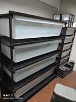 Système de bacs pour reptiles de haute qualité, rack d'élevage de serpents en métal avec bacs en plastique