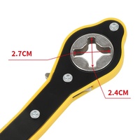 Clé à cliquet à économie de main-d 'œuvre automatique Cric à ciseaux Garage Pneu Roue Clé à ergots Poignée Clé à économie de main-d 'œuvre