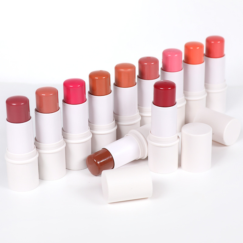 Luxury Cream Blush Cheeks Lips Make up Cheek Logo Long Lasting Pink Container Contour and Blush Stick Private Label