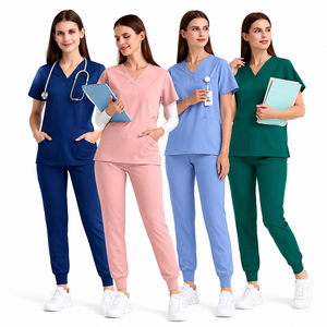 Tenue d'infirmière blanche pour hôpital, ensemble de blouses médicales en tissu extensible tissé, personnalisable, anti-humidité pour les longues journées des médecins - Product Image 5