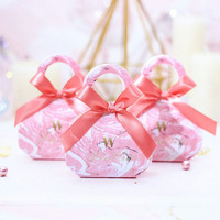 Boîte à bonbons personnalisée pour mariage avec ruban, boîtes d'emballage pour bonbons, souvenirs de mariage, fête d'anniversaire, Noël, baby shower, boîte cadeau