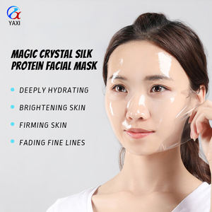 Masque facial en tissu non tissé transparent rajeunissant à la protéine de soie de style <span class=keywords><strong>magique</strong></span> Y158, matériau de feuille de substrat - Product Image 2