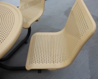 20 ans d'expérience dans la fabrication de meubles de parc modernes fabricant de table de pique-nique en acier 6 chaises bancs et tables de parc