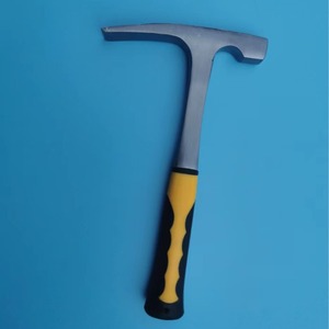 Outils <span class=keywords><strong>de</strong></span> prospection géologique sur le terrain : <span class=keywords><strong>Marteau</strong></span> à boue monobloc à tête plate et pointue avec manche en plastique pour l'exploration géologique et la travaux <span class=keywords><strong>de</strong></span> pierre - Product Image 3