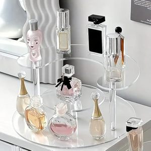 ที่ตั้งโชว์เครื่องสำอางน้ำหอมเครื่องประดับอะคริลิกแบบใสหรูหราออกแบบได้ตามต้องการ - Product Image 3