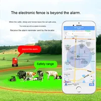 Collier de suivi GPS ultra-faible puissance pour bovins moutons charge solaire intelligente GSM 4G réseau IP67 étanche Android Compatible