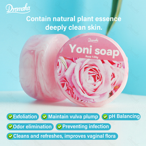 <span class=keywords><strong>Savon</strong></span> Yoni à la rose Dromaka pour les soins intimes, équilibre du pH naturel, nettoyage <span class=keywords><strong>doux</strong></span> avec huile essentielle de rose, <span class=keywords><strong>savon</strong></span> féminin biologique - Product Image 4