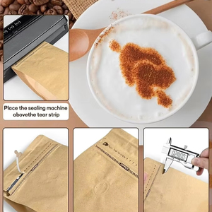 Bolsa de Café con Válvula de Desgasificación, Desechable, Tamaño Personalizable, MOQ Bajo, para Supermercados, Marca HENGCHUN - Product Image 4
