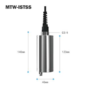 เซ็นเซอร์วัดความขุ่นอุตสาหกรรม MTW แบบออนไลน์ พร้อมฟังก์ชันทำความสะอาดตัวเอง OEM สำหรับน้ำเสีย 0-4000 มก./ลิตร IP68 RS485 Modbus เครื่องวัดความขุ่น 316 90 - Product Image 4