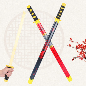 Épée de samouraï en bois pour enfants, 55 cm, style japonais - Product Image 2
