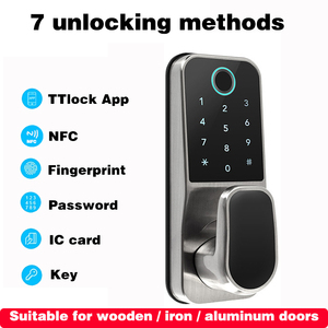 Home Hotel Büro Tuya TTlock <span class=keywords><strong>App</strong></span> Smart Lock Zink legierung Indoor Elektronischer Finger abdruck Smart Deadbolt Lock - Product Image 3