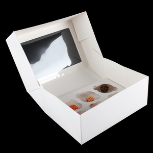 Wholesale Transparent Cupcake <b>Boxes</b> With Inserts <b>Bakery</b> <b>Boxes</b> Cupcake Box - Product Image 1