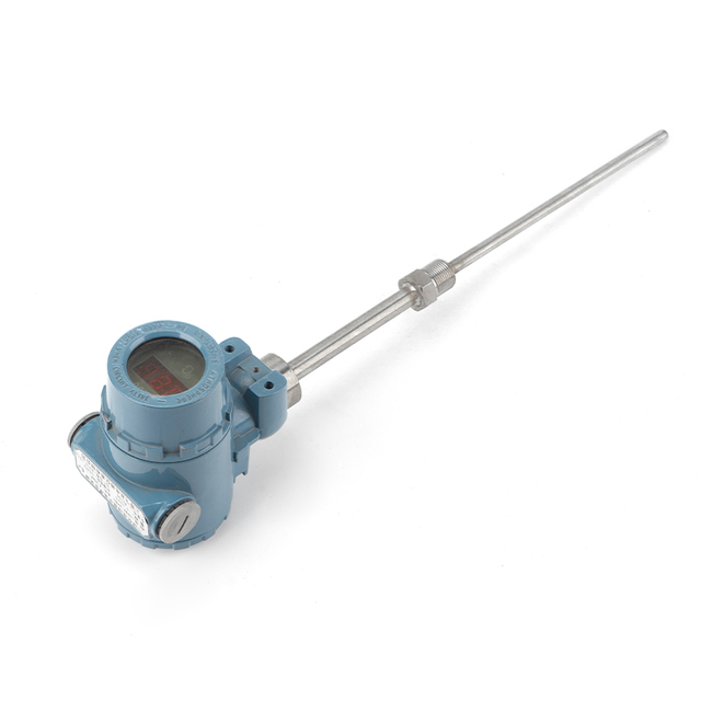 High Temperature SS304 Liquid Level Indicator Water Level Transmitter 4-20ma LCD Display Armored Sensor