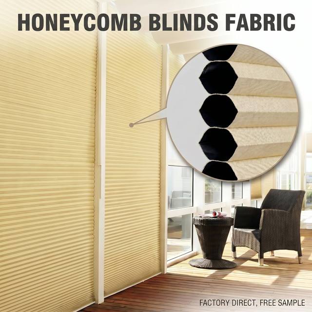 Electric Built-In Cordless Cellular Blinds Blackout Honeycomb Fabric Shades for Living Room No Drill Required