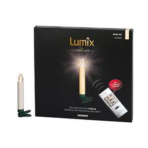 KRINNER Christbaumkerze kabellos Lumix Superlight 10er Base elfenbein - Product Image 1