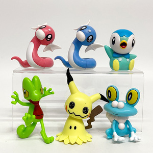 Vente en gros Ensemble Eevee Psyduck <span class=keywords><strong>Rowlet</strong></span> Squirtle 4CM PVC Poupée Action Figure - Product Image 4