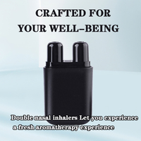 Inhalador Nasal de Plástico Personalizado al por Mayor, con Doble Orificio para Aromaterapia, para Aceites Esenciales, Sin Fragancia