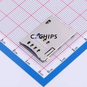 SIM-132-ARP8 SIM Card Connector SMD Connector Self-Return Type Mini SIM Card Card Holder With Card Detection - Product Image 1