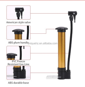 Tragbarer Fahrradpumpe-Stahlrohr-Inflator manueller Pumpfußpedal Boden-Luftfüller äußerer Schlauch passt zu Bikes Fußball Basketball - Product Image 1