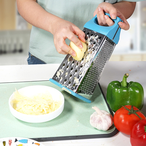 Rallador manual multifunción de acero inoxidable para cocina, Cortador manual para fruta, verdura, queso, 4 lados - Product Image 5