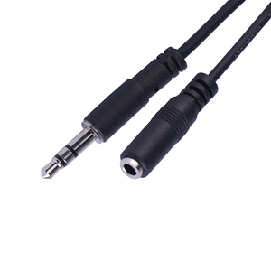 Cable de Audio Estéreo TRS Macho-Hembra de 3.5mm y 1.8m con Cubierta de PVC para Altavoz, Micrófono de Coche, Auriculares, Reproductor MP3, Fabricado en China - Product Image 2